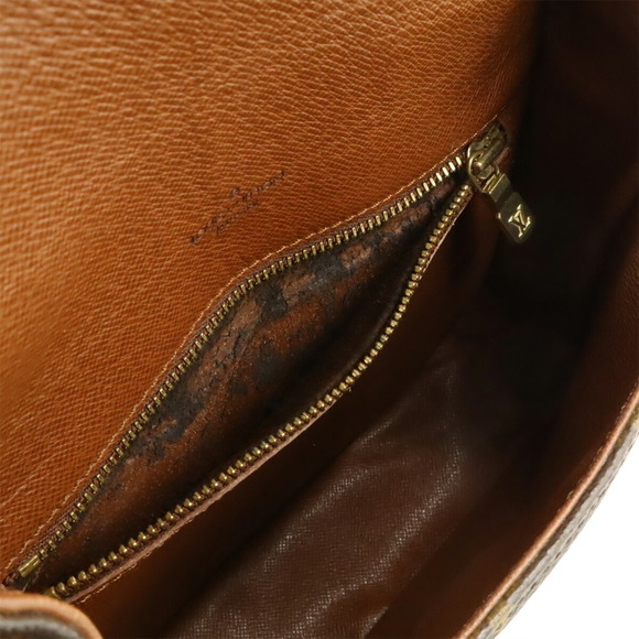 LOUIS VUITTON Brown Monogram Pochette Shoulder Bag